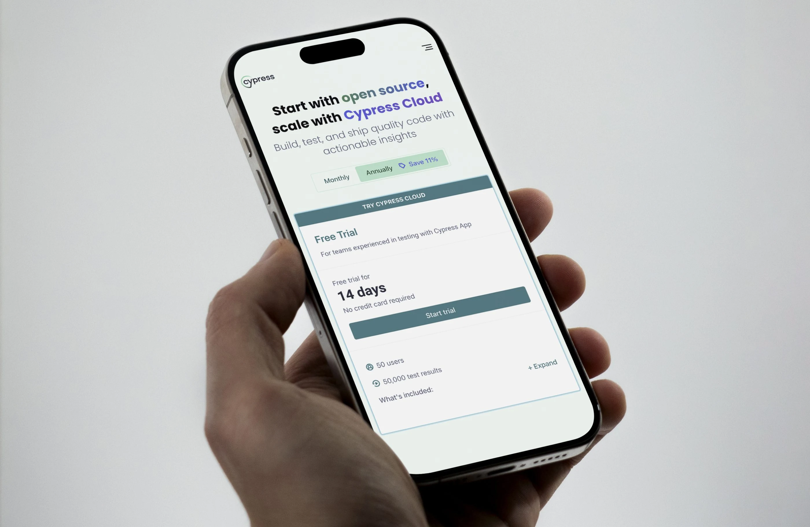 Cypress website design